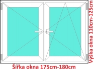 Okna O+OS SOFT rka 175 a 180cm x vka 110-125cm